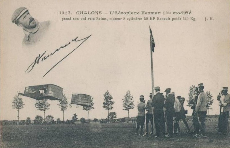 1er Vol d'Henri Farman, de Chlons  Reims - 30 octobre 1908 L_aero10