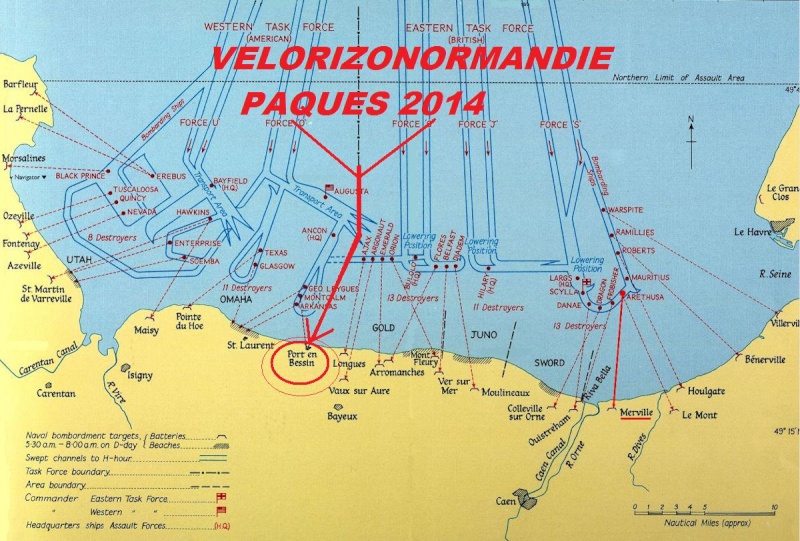 7 ème VélorizonNormandie, aux plages du débarquement. 19,20,21 avril 2014 Carte-10