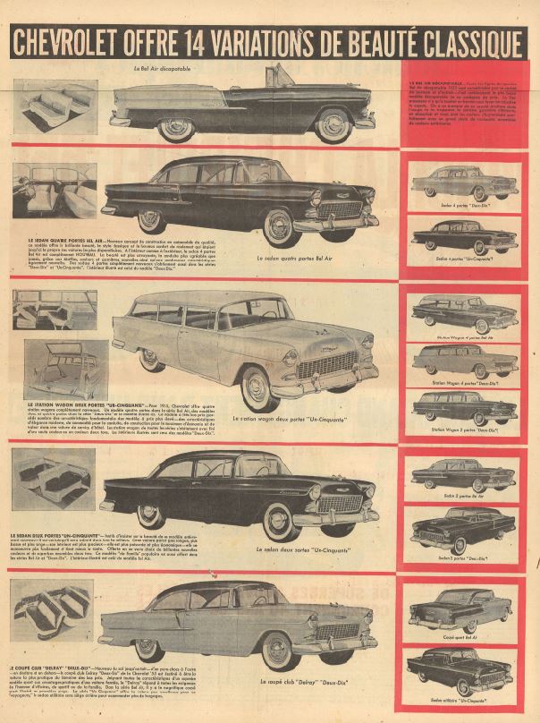 Journal du concessionnaire Chevrolet 1955 Captur11