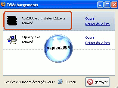 Xp antivirus 2008 : Dossier complet d'espion3004 Debutt17