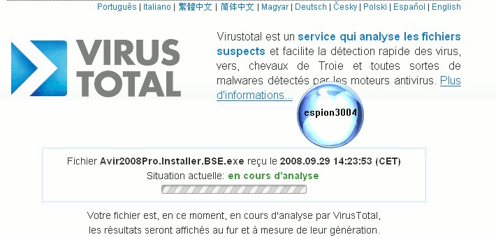 Xp antivirus 2008 : Dossier complet d'espion3004 Debutt24