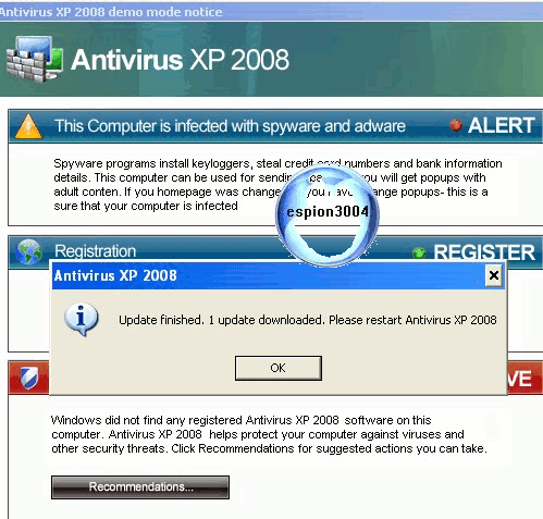 Xp antivirus 2008 : Dossier complet d'espion3004 Debutt29