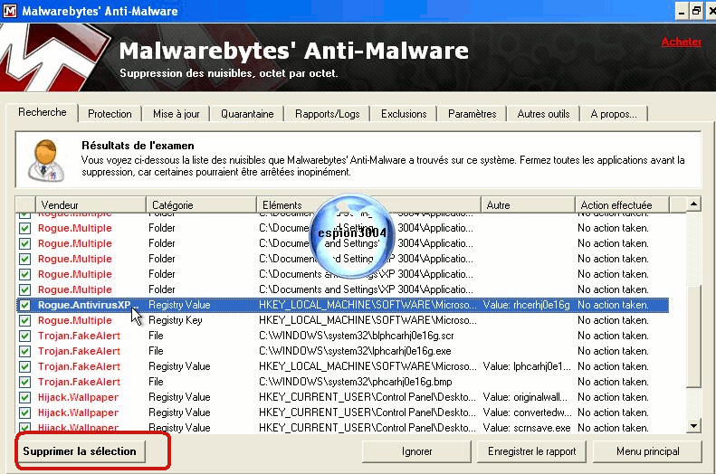 Xp antivirus 2008 : Dossier complet d'espion3004 Debutt56