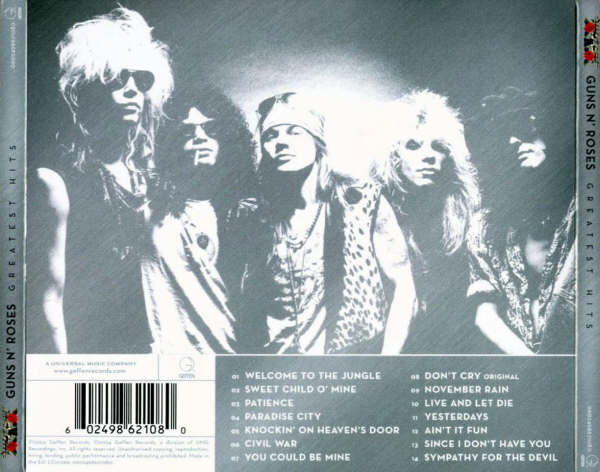 Disco de Guns N' Roses - "Greatest Hits" es Triple Platino Gunstr10