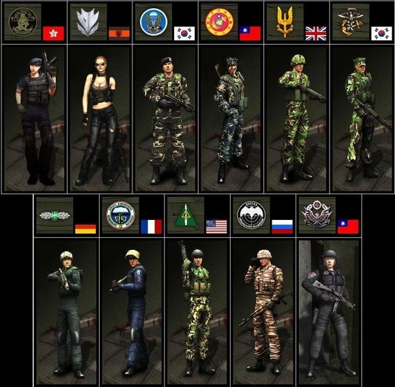 todos los personajes del Soldier Front Forces10