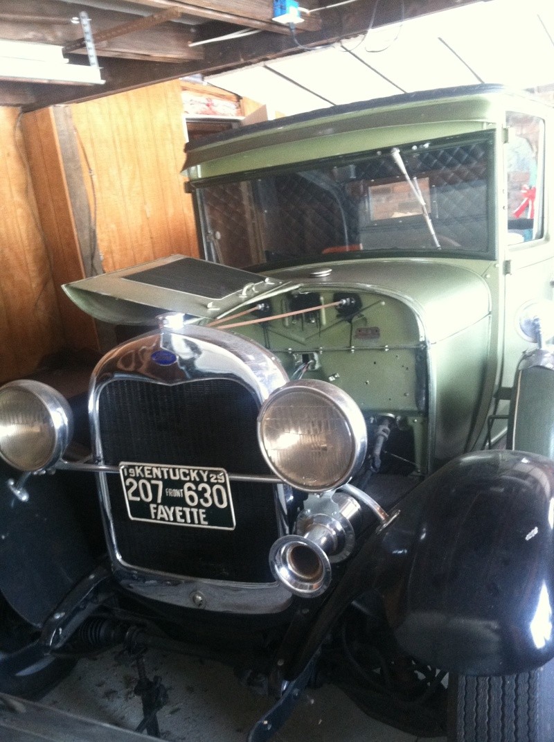 Grandma's old truck in the garage Secure11