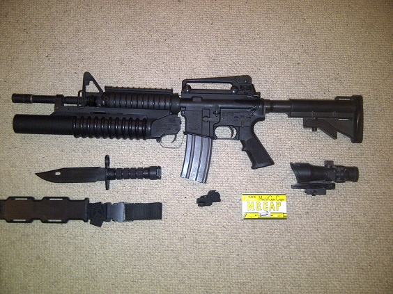 MGC M4A1 M203 with extra's 910