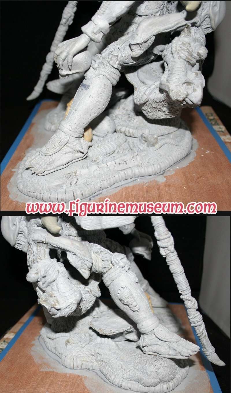 predator & son trone 1/6 eme resine Detail24