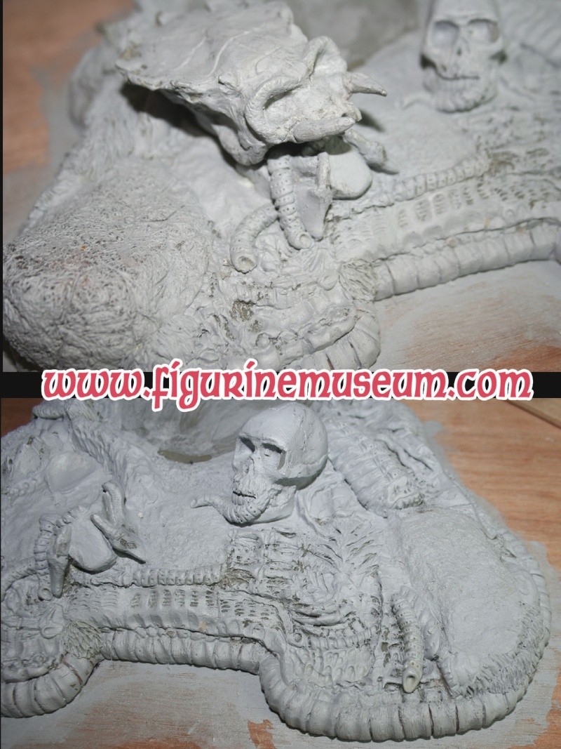 predator & son trone 1/6 eme resine Detail29