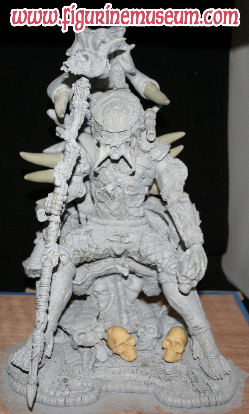 predator & son trone 1/6 eme resine  Grande10