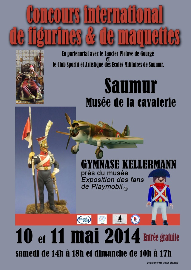 CONCOURS FIGURINES & MAQUETTES SAUMUR 10 & 11 MAI 2014 Affich10