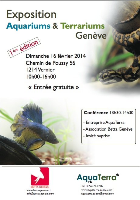 Exposition Aquariums & Terrariums 16 Février Genève Captur10