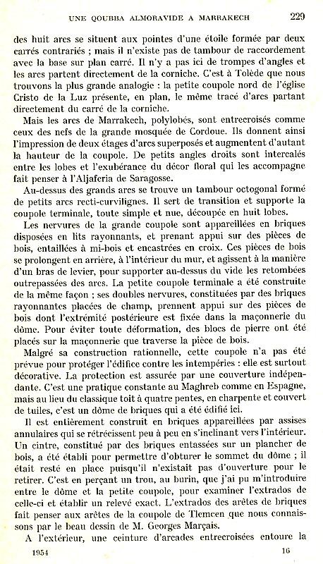 Jacques MEUNIE: Une Qoubba almoravide à Marrakech - 1954 - Gscan_15