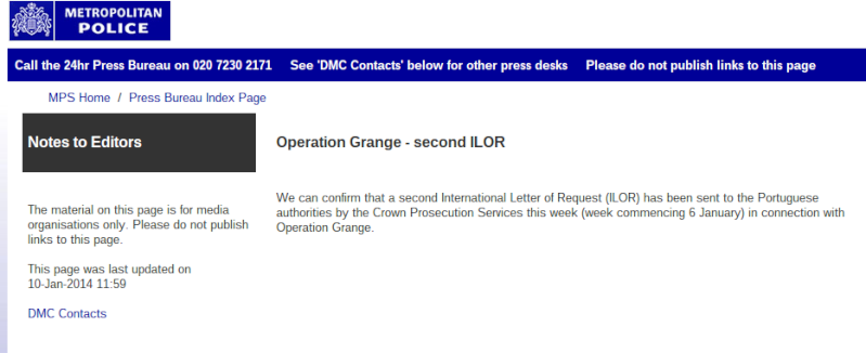 Grange sends second letter of request to Portugal Grange10
