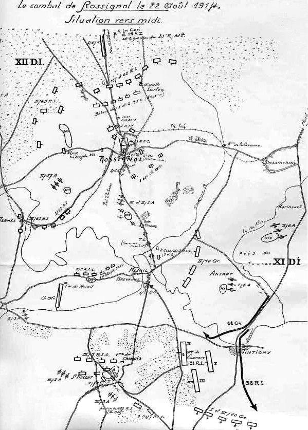 Bataille de rossignol le 22 aout 1914  Combat10