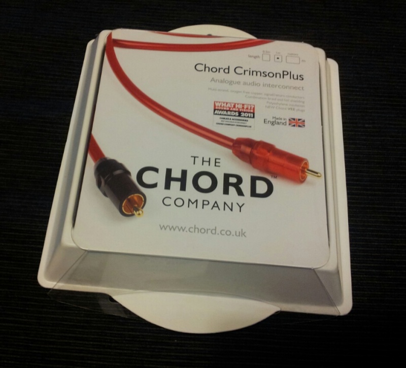 Chord Company Crimson Plus VEE Phono (2RCA) to Phono (2RCA) 1m Cable Crimso10