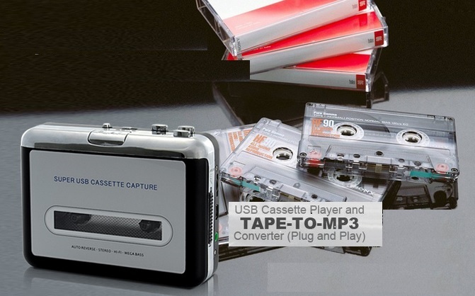 Walkman Cassette Tape to Digital MP3 USB Audio Converter  Usbcas18