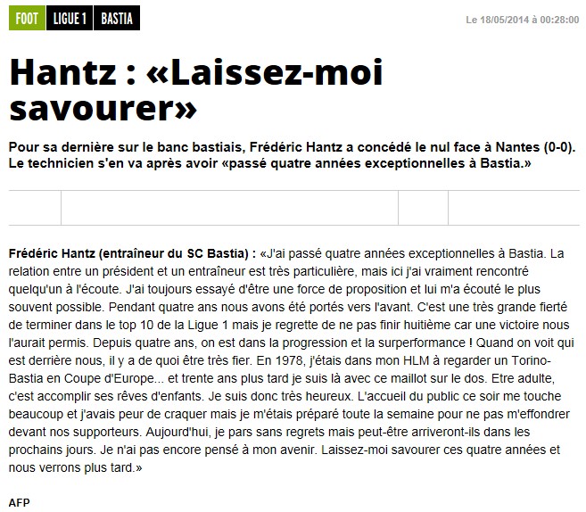 Bastia 0-0 Nantes S334