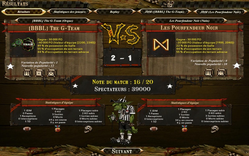 [8ème] (CiNoD) The G-Team  2 - 1 Les Pourfendeur Noir (Ducky) Bloodb61