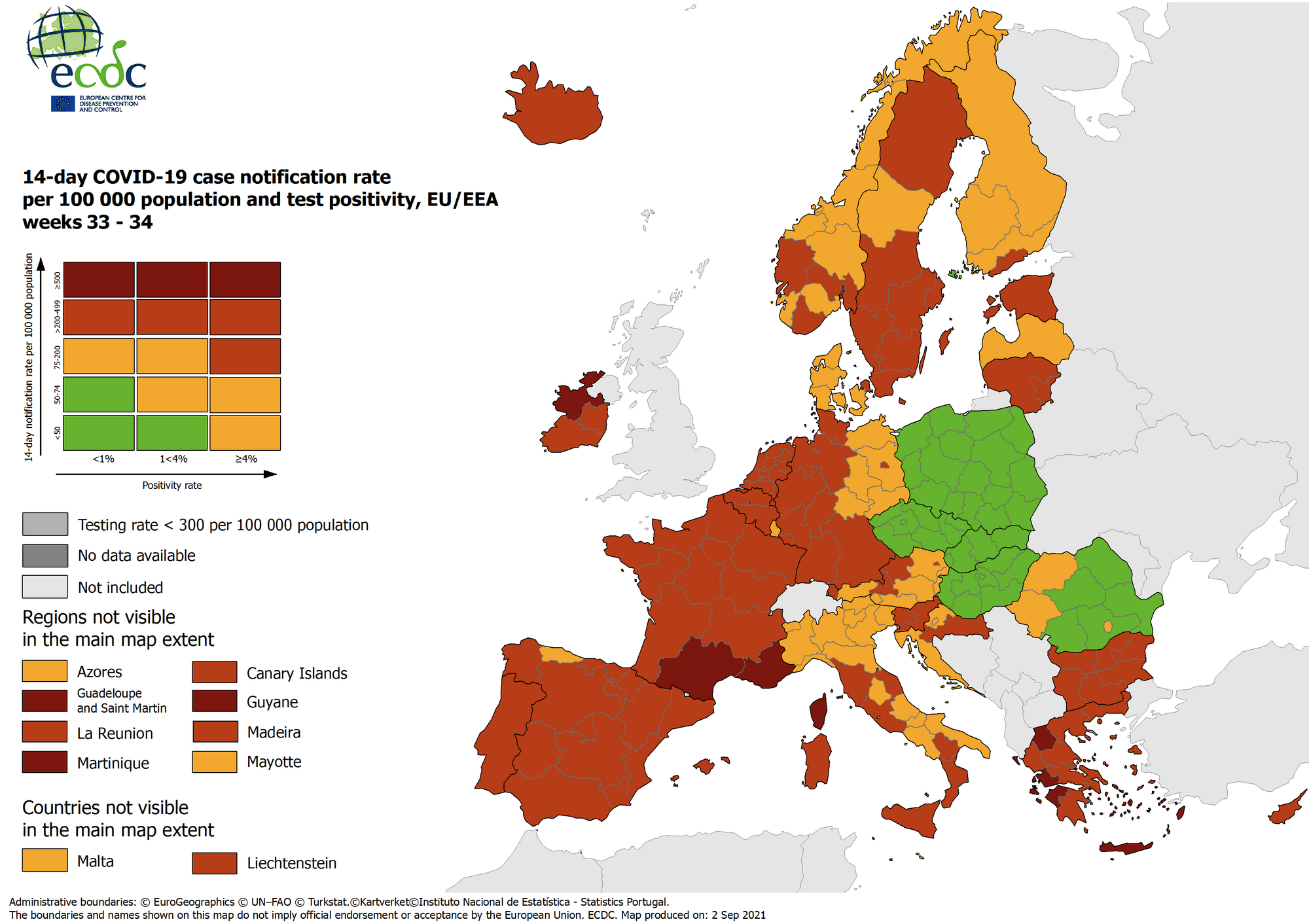 Carte covid19 européenne 2021w313