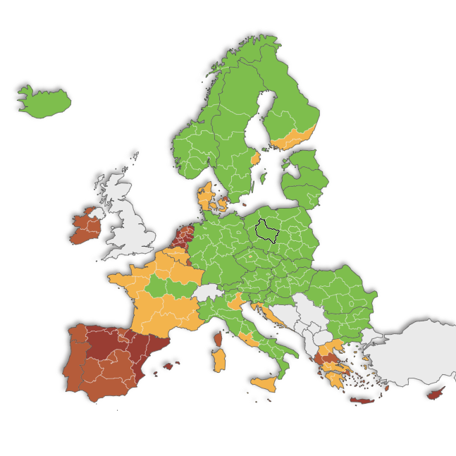 Carte covid19 européenne Cartec12