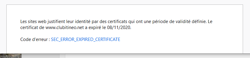 forum inaccessible a cause du certificat SSL invalide... - Page 2 Inac0210