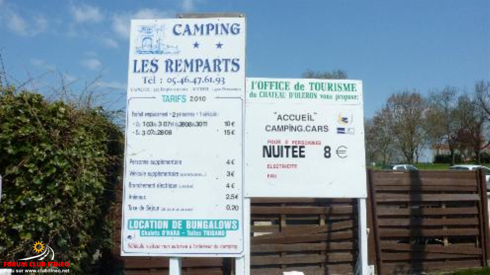 Île d'Oléron - Le-Chateau-d'Oléron - Camping des Remparts ✿✿ Oler0110