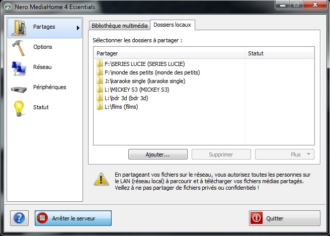 installer facilement un reseau DLNA + tutoriel simplifié nero media home  Nero_410