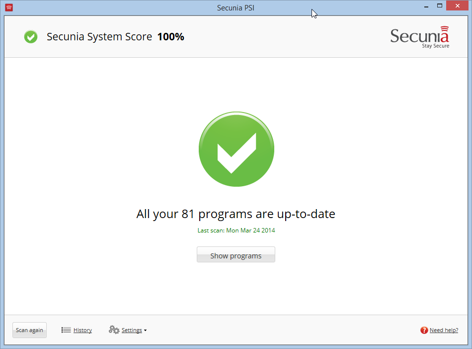 Software up to date? 2014-011