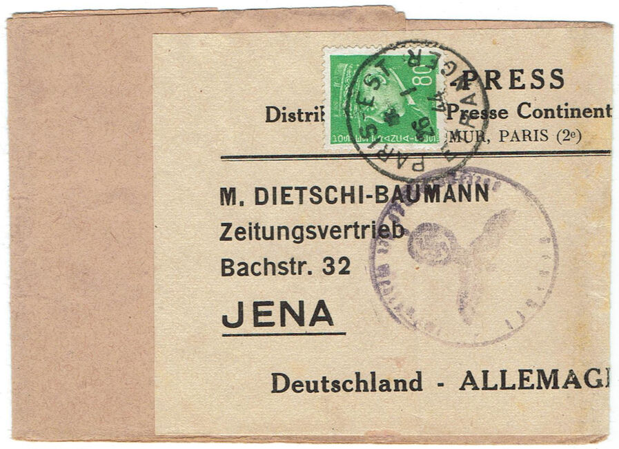 1944 tarif de presse pour l'étranger 1944_c12