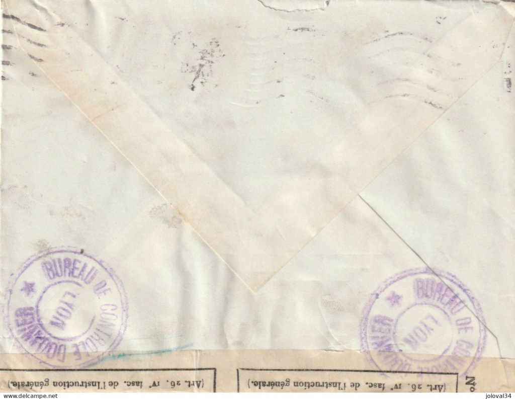 Cachet du bureau des douanes de lyon - 1943 867_0010