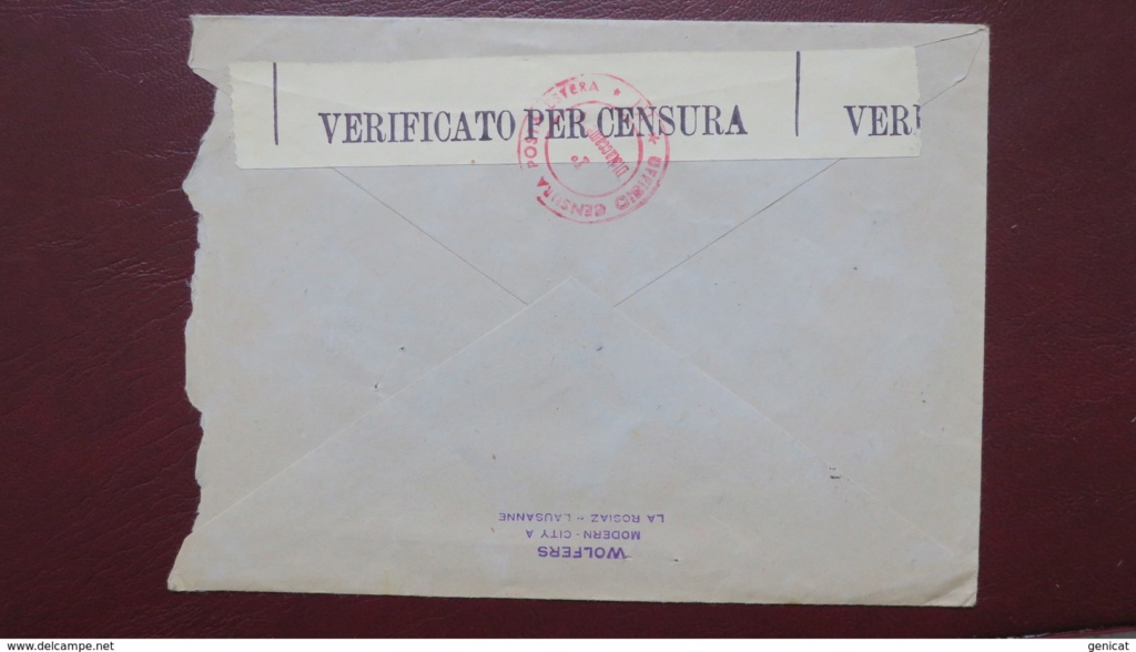 Carte  postale - réponse -  Suisse -  du 14.9.43 de Montélimar pour Lucerne, censure A. L 949_0011