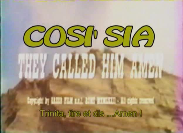 Trinita tire et dis...Amen! Cosi sia. 1972. Alfio Caltabiano. Vlcsn126