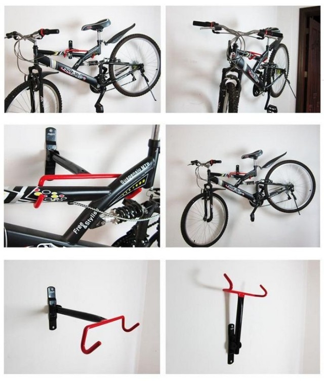 100%新，自行車牆壁掛鉤 店面展示架 掛車架停車架 單車牆面掛架 T224rh10