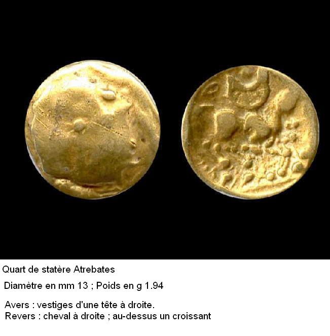 monnaie en or gauloise / base de donnée Stat2810