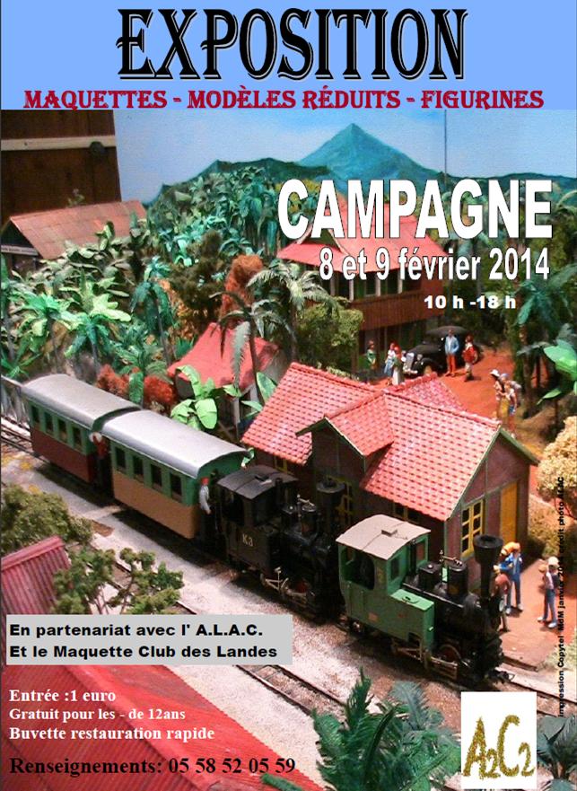 Exposition le 8 et 9 février à CAMPAGNE Landes Affich10