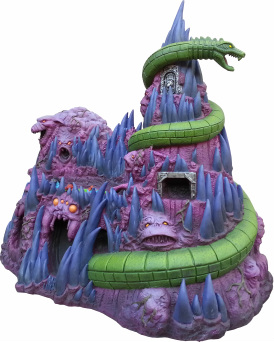 Masters of the Universe Castle Grayskull  and Snake Mountain Polystone Environment "ICON HEREOS" 13904313