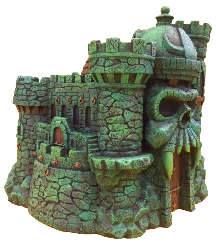 Masters of the Universe Castle Grayskull  and Snake Mountain Polystone Environment "ICON HEREOS" 28079810