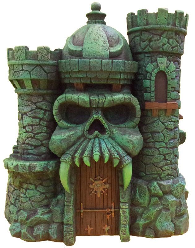 Masters of the Universe Castle Grayskull  and Snake Mountain Polystone Environment "ICON HEREOS" 62265110