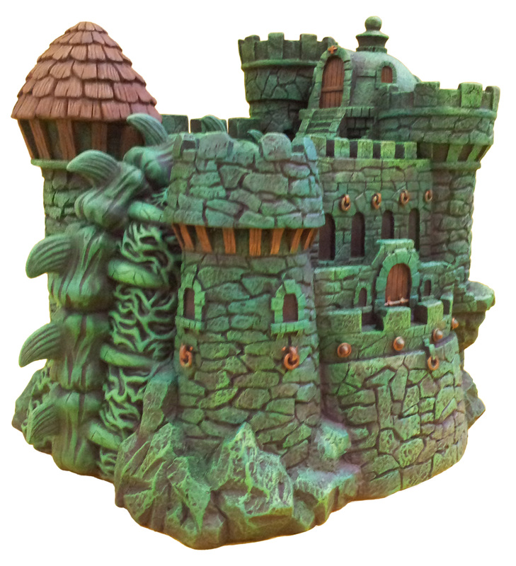 Masters of the Universe Castle Grayskull  and Snake Mountain Polystone Environment "ICON HEREOS" 63838410