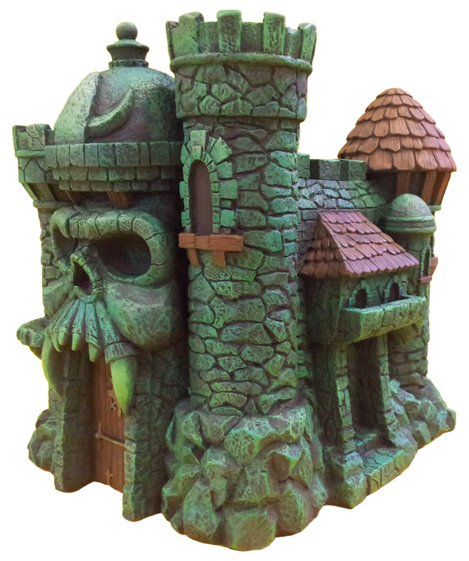 Masters of the Universe Castle Grayskull  and Snake Mountain Polystone Environment "ICON HEREOS" 68390910