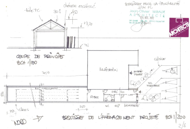 Ch'ti chantier, construction d'un stand de tir. - Page 2 Esquis10