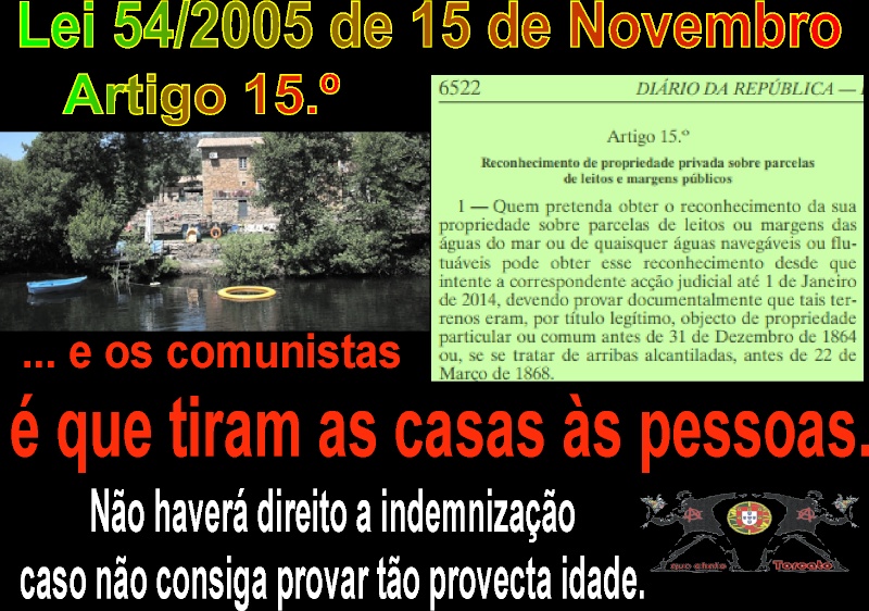 Lei 54/2005 de 25 de Novembro - Artigo 15.º Lei5411