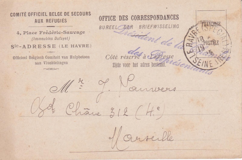 1917, franchise franco-belge à Paris Carte_12