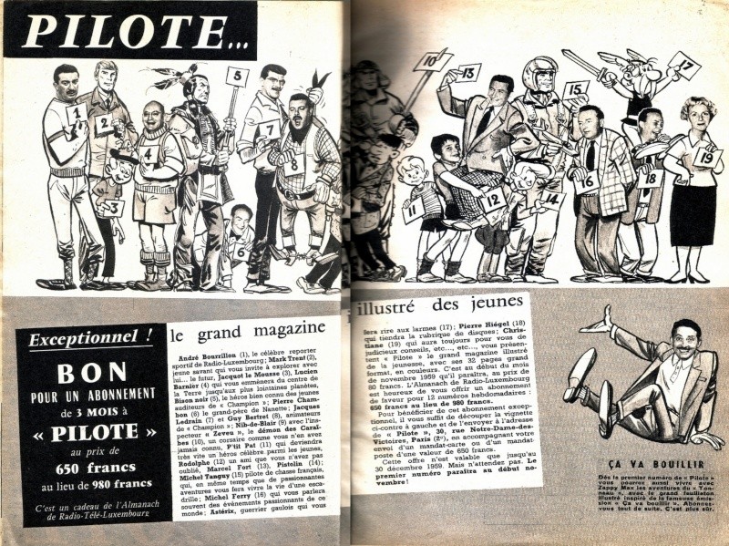 Asterix n°0 dans un magazine avant Pilote septembre 1959 Pictur10