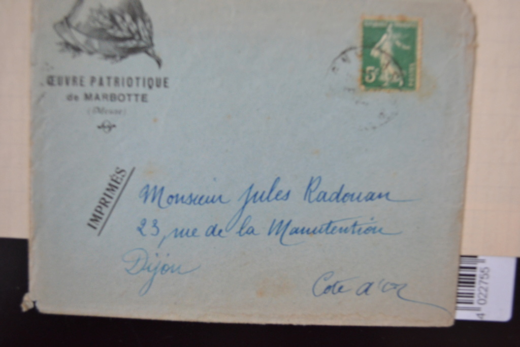 Lot documents d'époque de 2 poilus morts pour la France Guerre 1914/1918. ESC - DEC 3  VENDU Dsc_0013