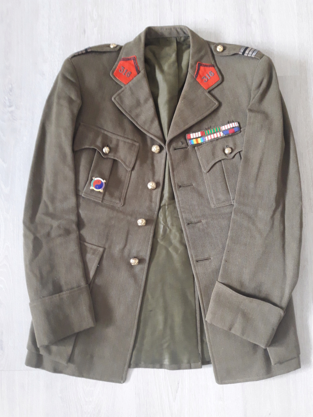  Bel ensemble officier d'ARTILLERIE FRANCE 1940: 316° R.A.P, nominatif. Vente213
