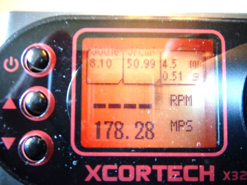 Mesures de vitesse avec la weihrauch 30 S Kurz 7.5 joules Tir_ol10