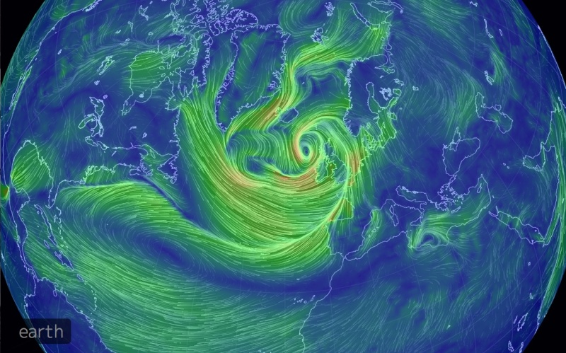 Visualisation des vents sur toute le globe en temps réel Captur10
