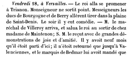 18 janvier 1704: Versailles 01277